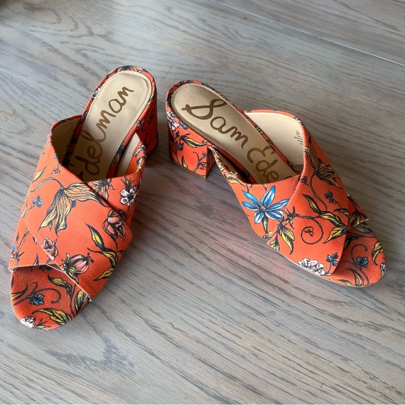 Sam Edelman-Floral fabric mule size 8 - Picture 4 of 5